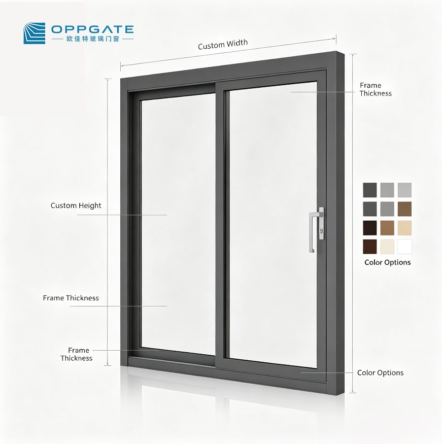 Hotel Garden Compression Sliding Door - Exterior Perspective View | OPPGATE