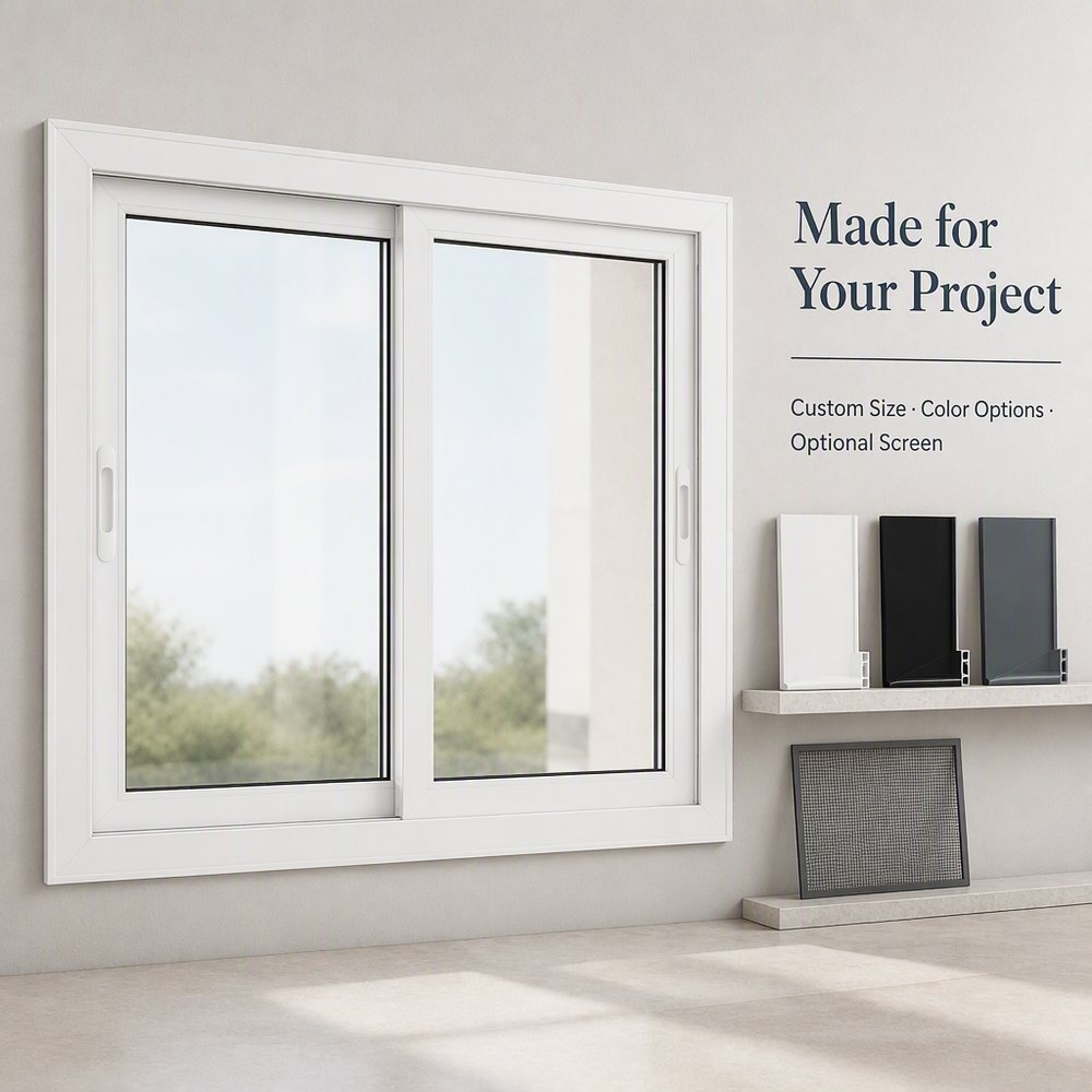UPVC Sliding Window - Exterior Perspective View | OPPGATE
